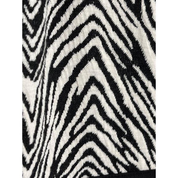 Ann Taylor Zebra Print Sheath Dress Petite 2P Black White Sleeveless Work - Picture 9 of 12